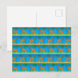 Girafa (padrão) - Cartão postal