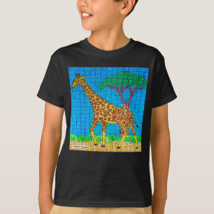 Girafa (vívida) - Camiseta Básica Masculina