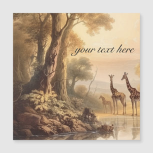 Girafas botânicas, personalizáveis