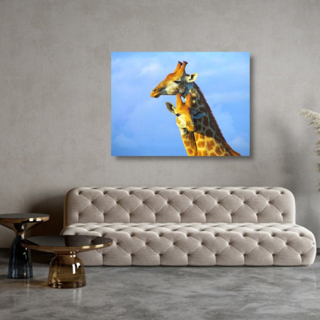 Girafas com Canvas azul (Criador carregado)