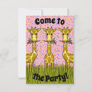 Girafas Convite de festas