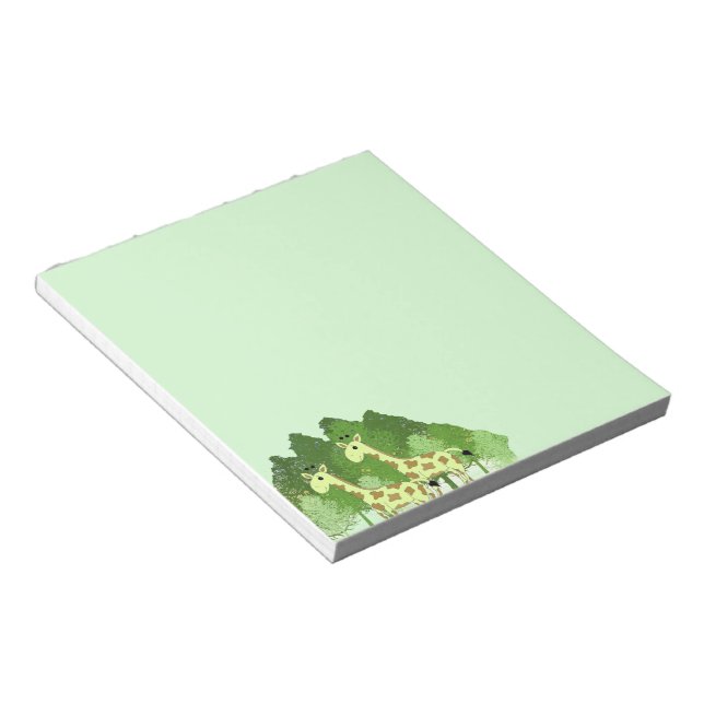 Girafas no Bloco de Notas da Floresta (Inclinado)