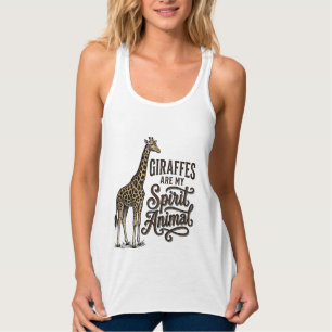Girafas São Meu Animal Espiritual Camisa Vintage D