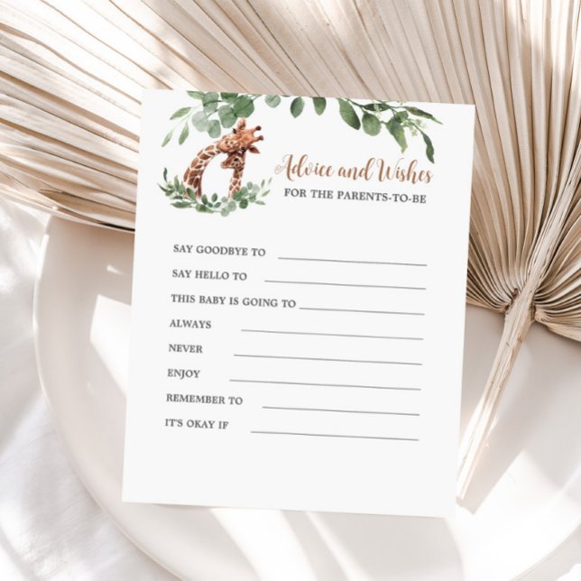 Giraffe Advice e Deseja que os pais sejam (Criador carregado)