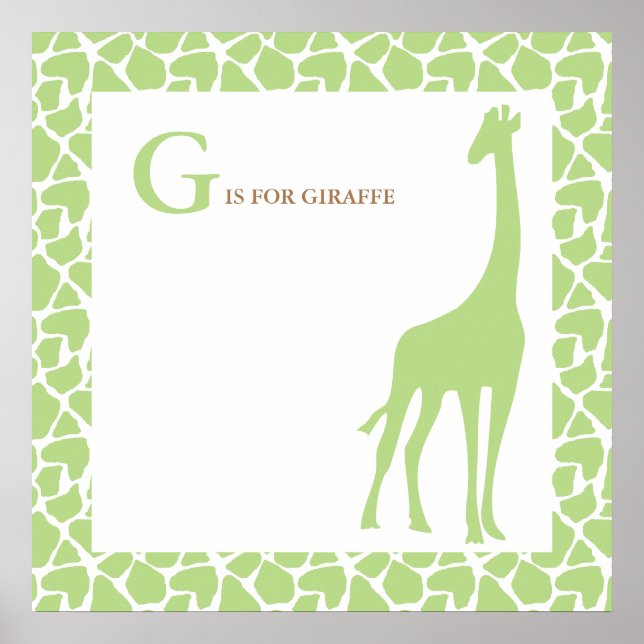 Giraffe Baby Bedroom Poster (Frente)