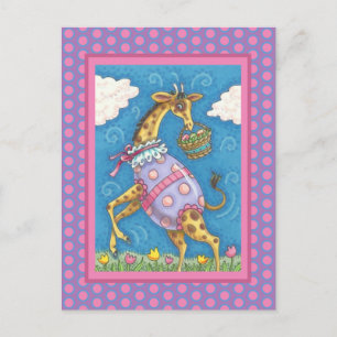 GIRAFFE E TULIPS DE OVOS LESTE, CARTÃO POSTAL PRI
