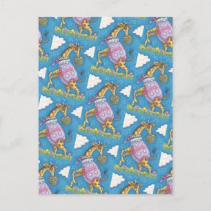 GIRAFFE E TULIPS DE OVOS LESTE, CARTÃO POSTAL PRIM