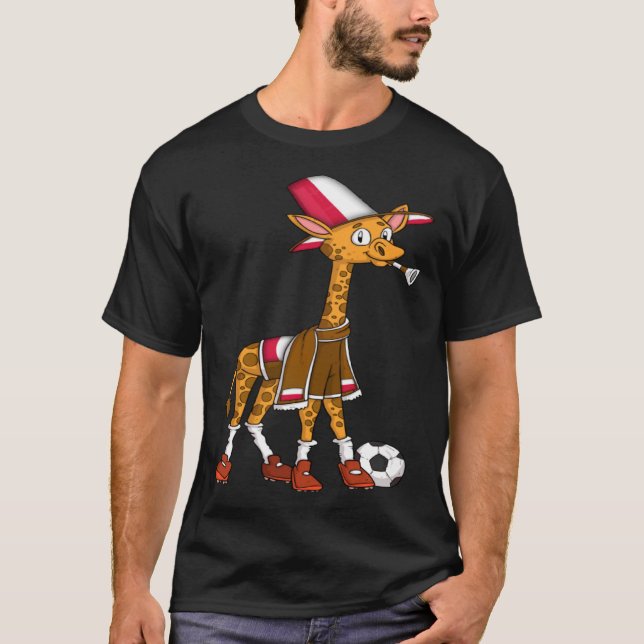 Giraffe Fan Polônia Pullover Hoodie (Frente)