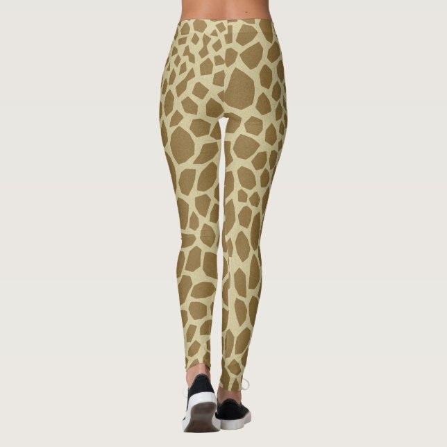 Giraffe Impressão Legging (Verso)