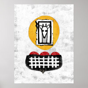 Giraffe Irá Se Você Vai Fazer Poster Wall Art