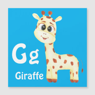 Giraffe personaliza ABC: Carta G - Adicionar seu n