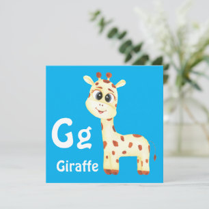 Giraffe personaliza ABC: Carta G - Adicionar seu n