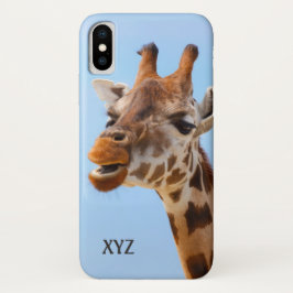 Giraffe Portraje capas de monograma personalizadas