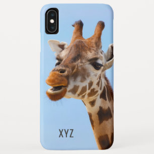Giraffe Portraje capas de telefone de monograma pe