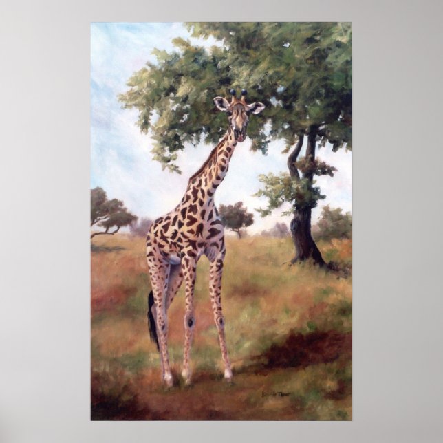 Giraffe StandHigh Poster (Frente)
