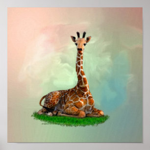 Giraffe Wildlife Wildlife Poster