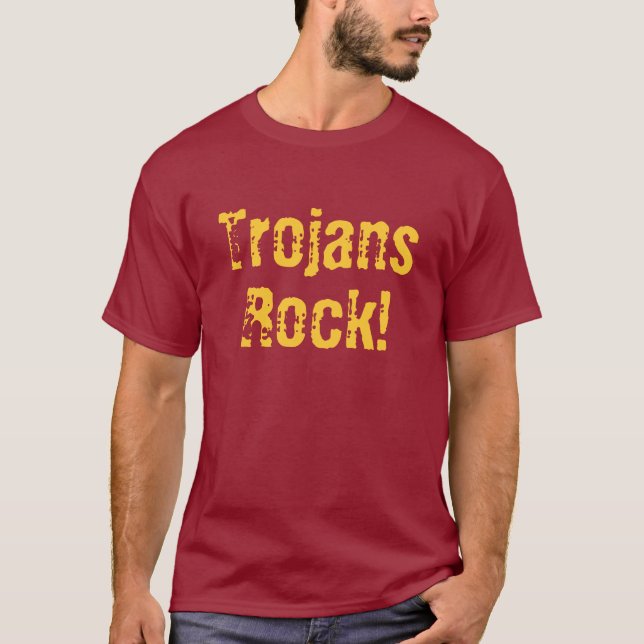 Girard, t-shirt dos Trojan do segundo grau de KS (Frente)