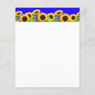 Girassóis - Bandeira Ucraniana Liberdade de Paz Uc