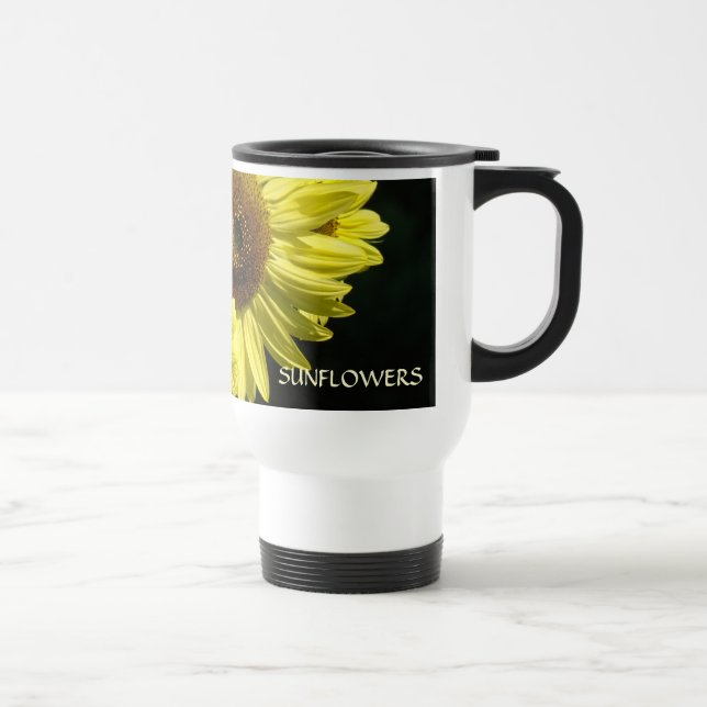 GIRASSÓIS, CANECA DE CAFÉ DE GIRASSOL CANECAS DE V (Direita)