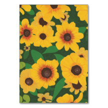 Girassóis, cartões de acesso florais personalizado