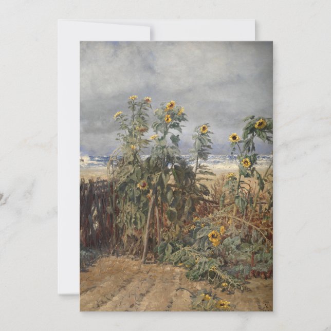 Girassóis em uma praia | Thorvald Niss (Frente)