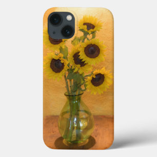 Girassóis em vaso na mesa 2
