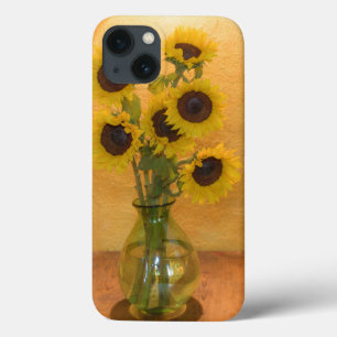 Girassóis em vaso na mesa 2