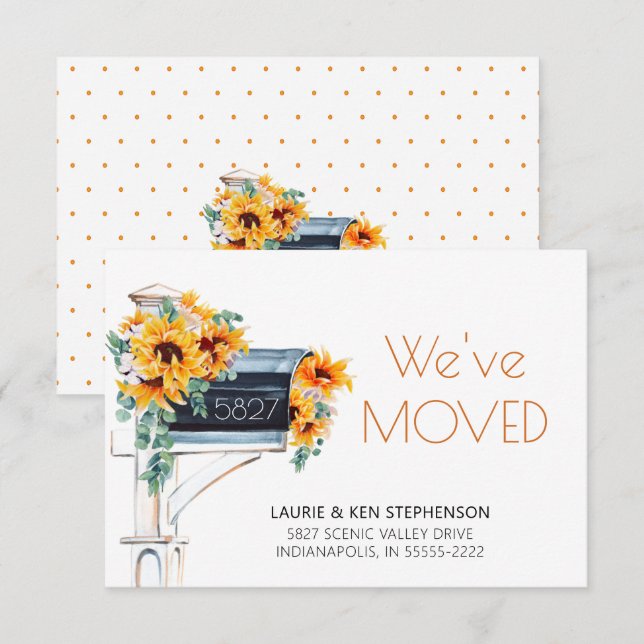 Girassóis Eucalyptus Mailbox Aquarela Que Moviment (Frente/Verso)