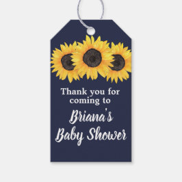 Girassóis Favorecem Etiquetas para presentes Marin