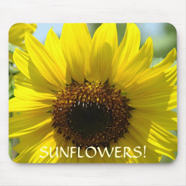 GIRASSÓIS FLORAIS Presentes de mousepad Flores do  (Frente)