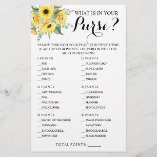 Girassóis O que está no seu Cartão de Jogo de Chá