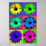 Girassóis-Pop Art Poster<br><div class="desc">Um olhar diferente sobre Sunflower</div>