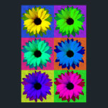 Girassóis-Pop Art Poster<br><div class="desc">Um olhar diferente sobre Sunflower</div>