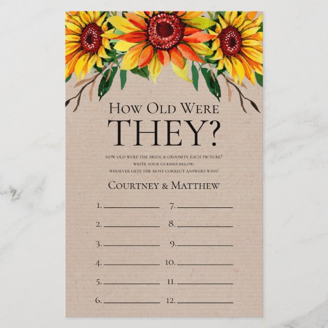 Girassóis Rústicos Quantos Anos Eles Tinham (Frente)