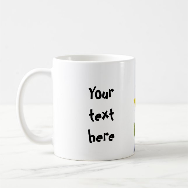 Girassol ... caneca de chá inglês café (Esquerda)