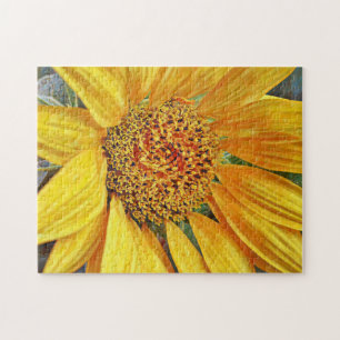 Girassol Flor Arte Fechar Quebra-cabeça