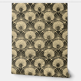 Girassol Floral Dourado Art Déco