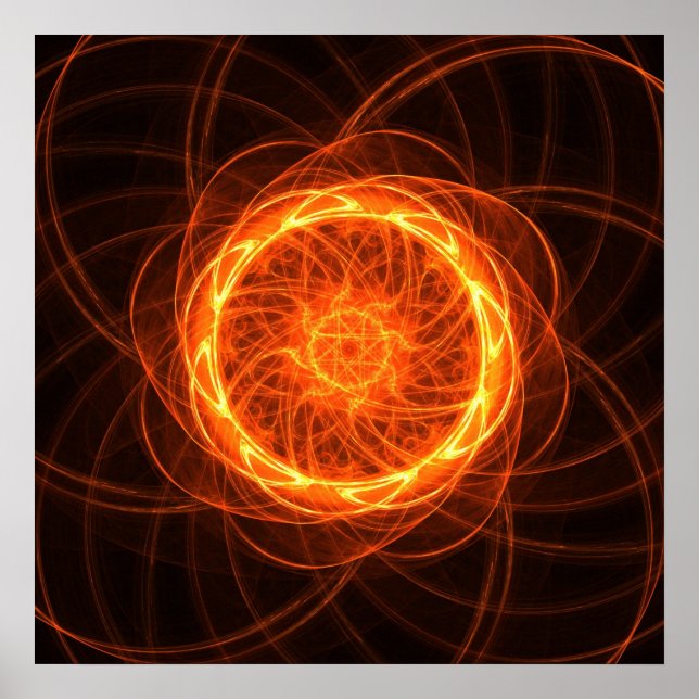 Girassol fractal - Poster (Frente)