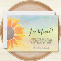 Girassol, movi um anúncio circular colorido