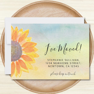 Girassol, movi um anúncio circular colorido