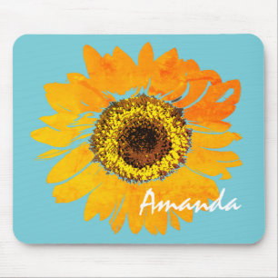 Girassol personalizado Mousepad