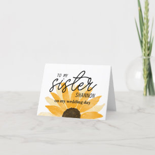 Girassol Personalizado Para Meu Cartão Irmã