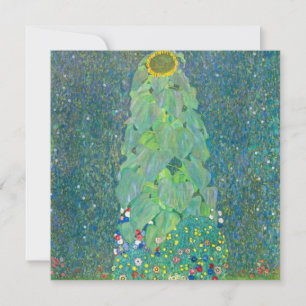 Girassol por Klimt, Flores Vintage Art Nouveau