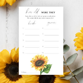 Girassol - Quantos anos eles tinham?