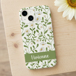Girassol Verde Branco Nome Flor Silvestre Aquarela