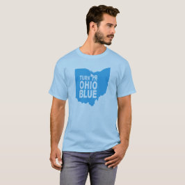Gire o estado liberal progressivo azul do t-shirt