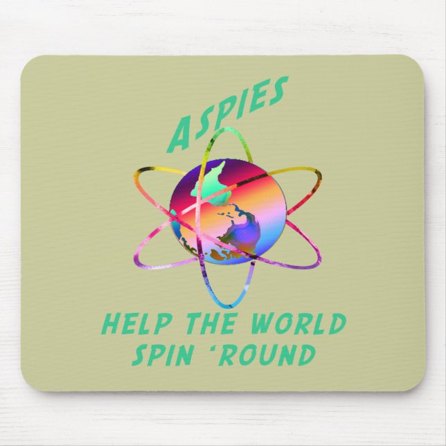 Gire o mundo Mousepad (Frente)