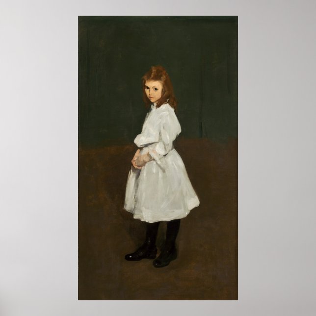 Girl in White - George Bellows Fine Art Poster (Frente)