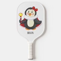 Girl Penguin Red Arco Red Cape Art