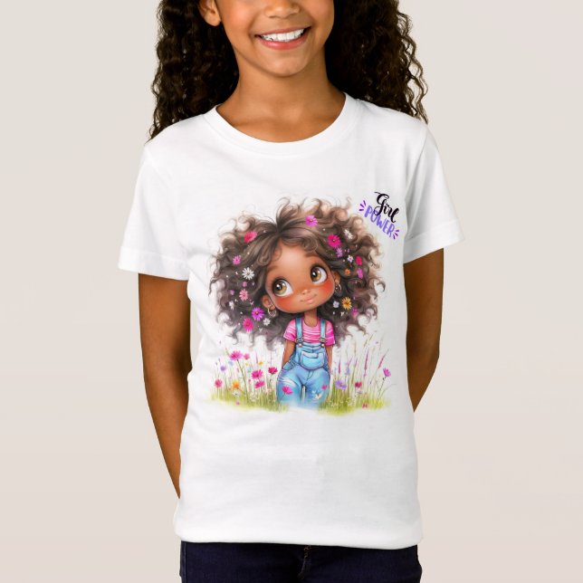 Girl Power Quirky Girl T-Shirt (Frente)